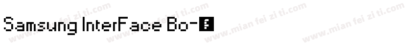 Samsung InterFace Bo字体转换